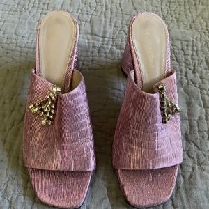 STUART WEITZMAN Theone Chunky Heel Sandal Pink, 9